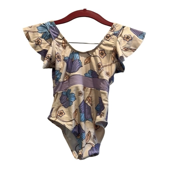 Floral Kids One Piece Swimsuit 3T-4T-New - Picture 1 of 4